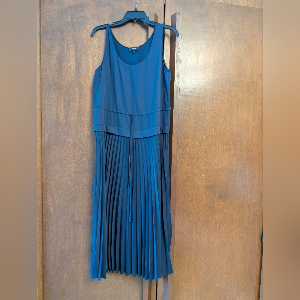 Theory Sleeveless Blue Midi Dress